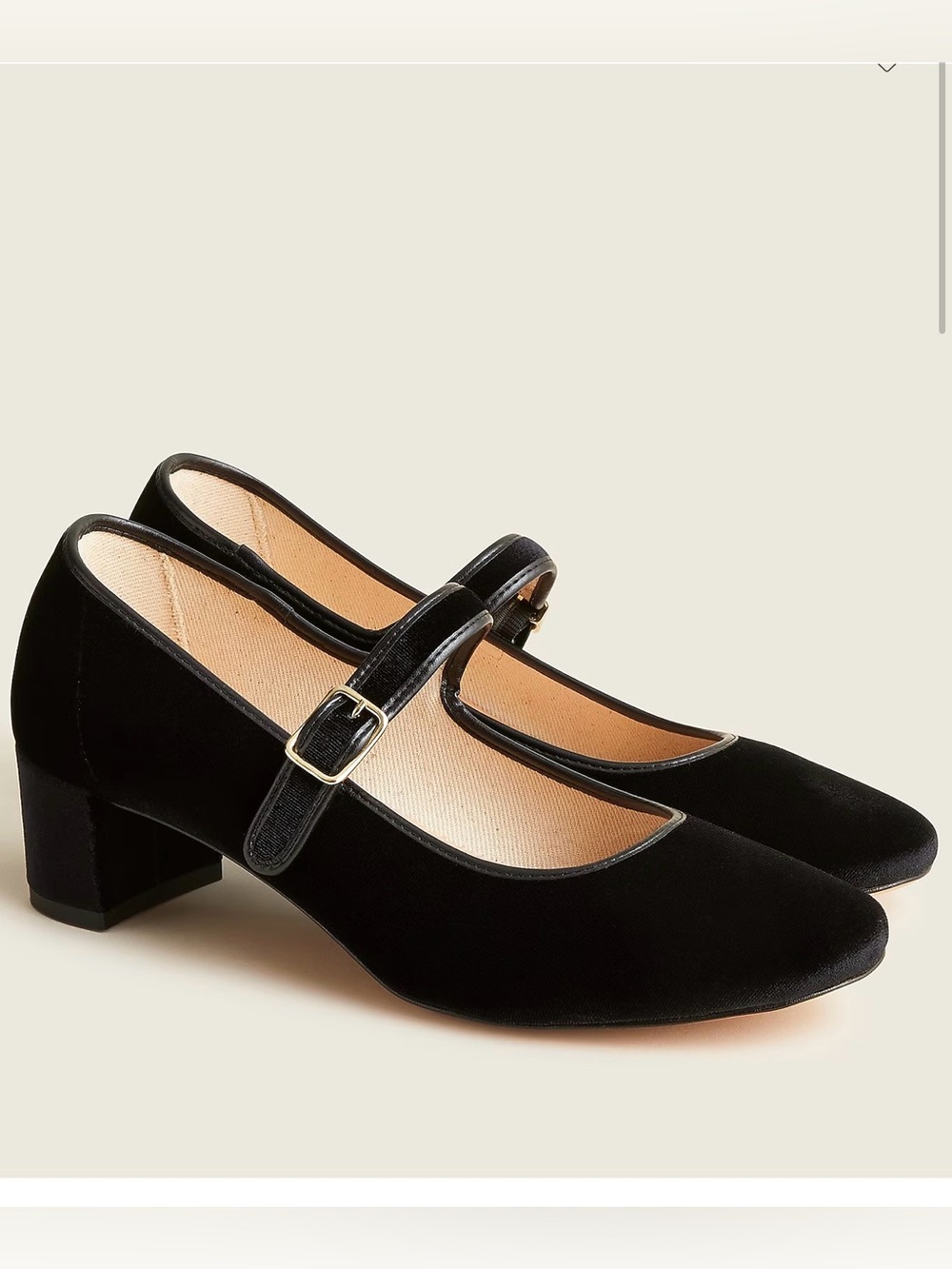 J. Crew Kate Velvet Mary Jane Pumps 10 Block Heel